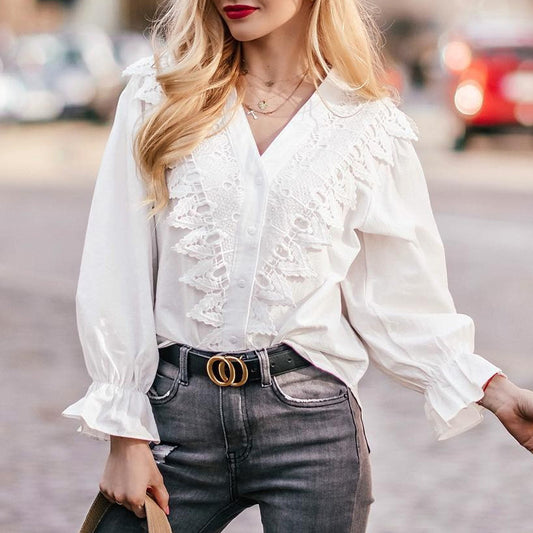 Lace Patchwork Blouse