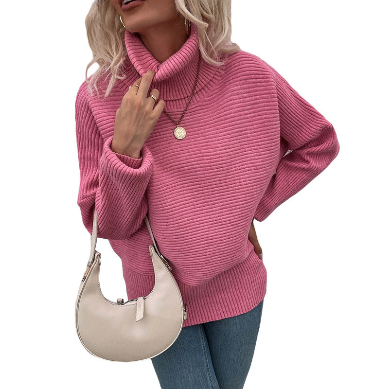 Lapel Split Sweater Blouse